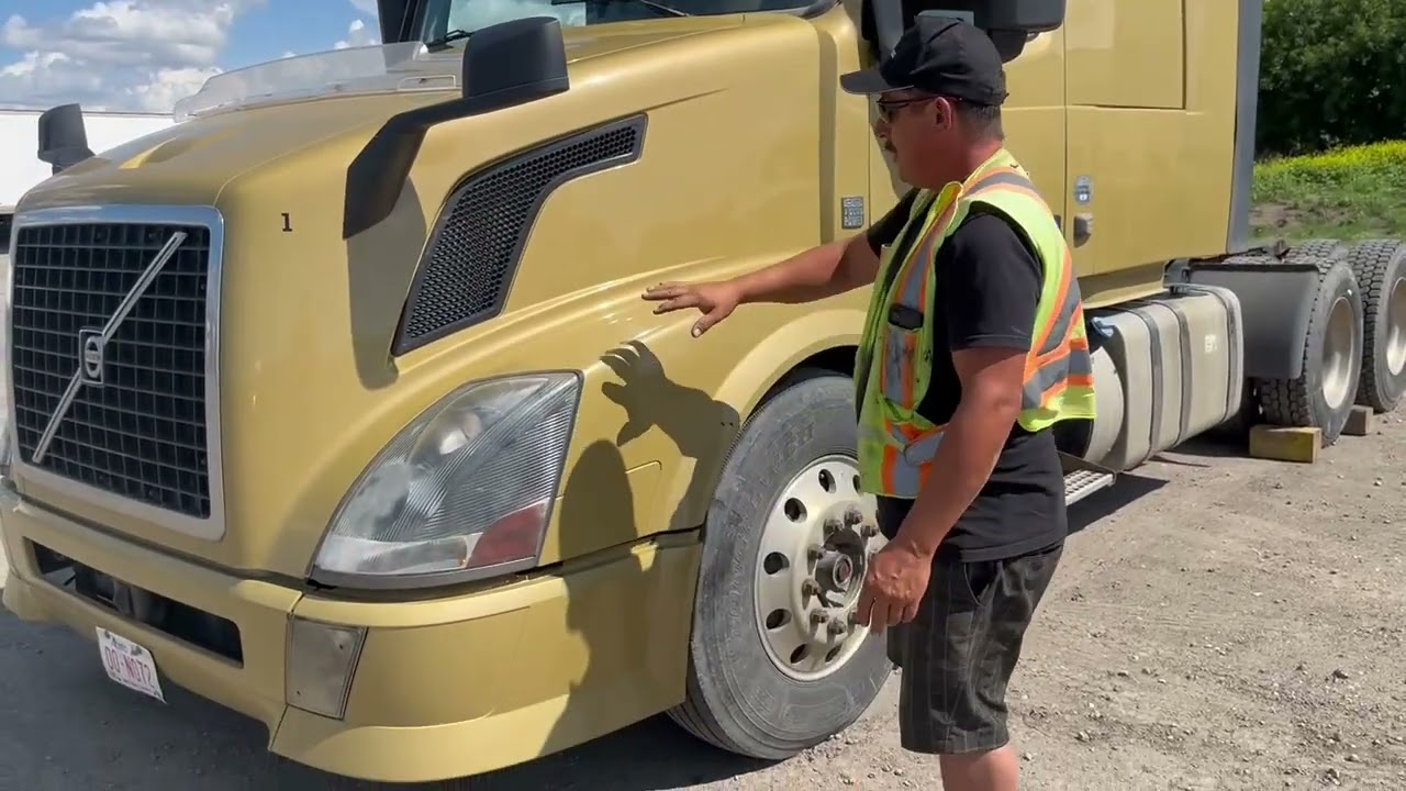 Class 3 Pre Trip Inspection for road test in Edmonton, Alberta.