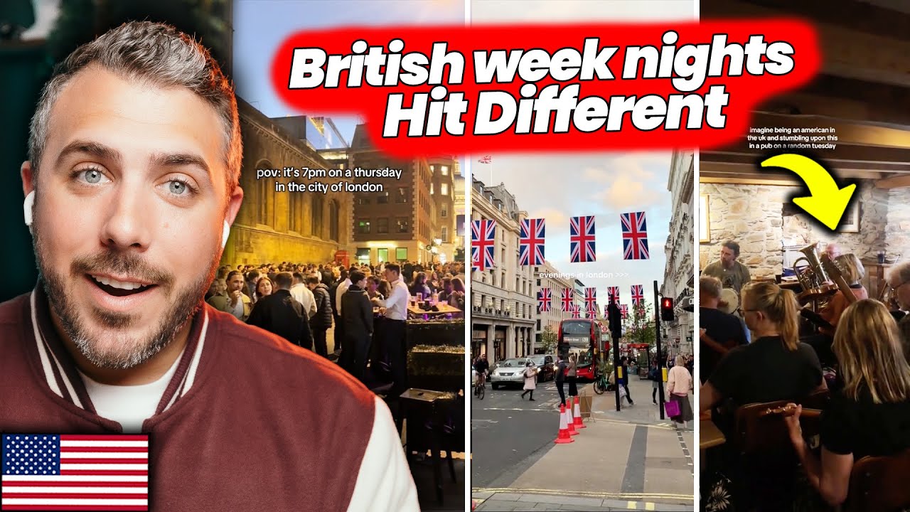 American Reacts to U.K. Weeknight Vibes 🍺