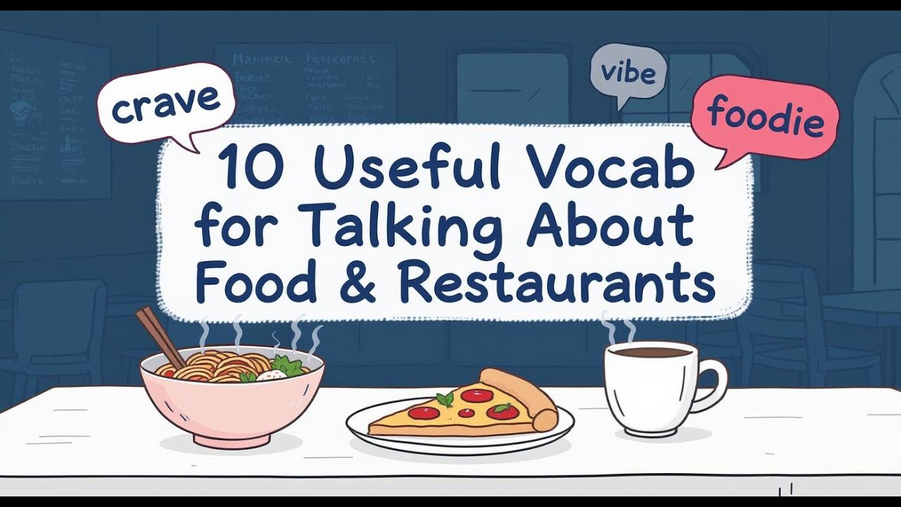 IELTS Speaking Vocabulary | Lesson 2: Food & Restaurants