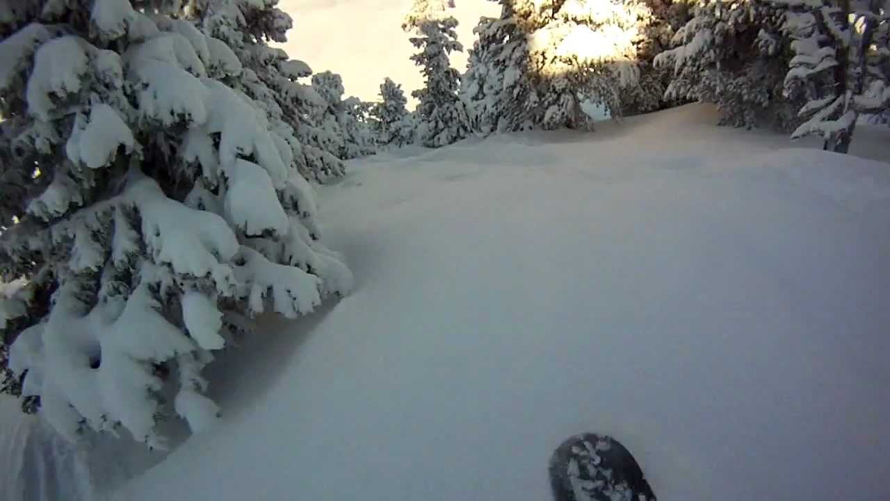 Freeride Chamrousse Snowboard with GoPro