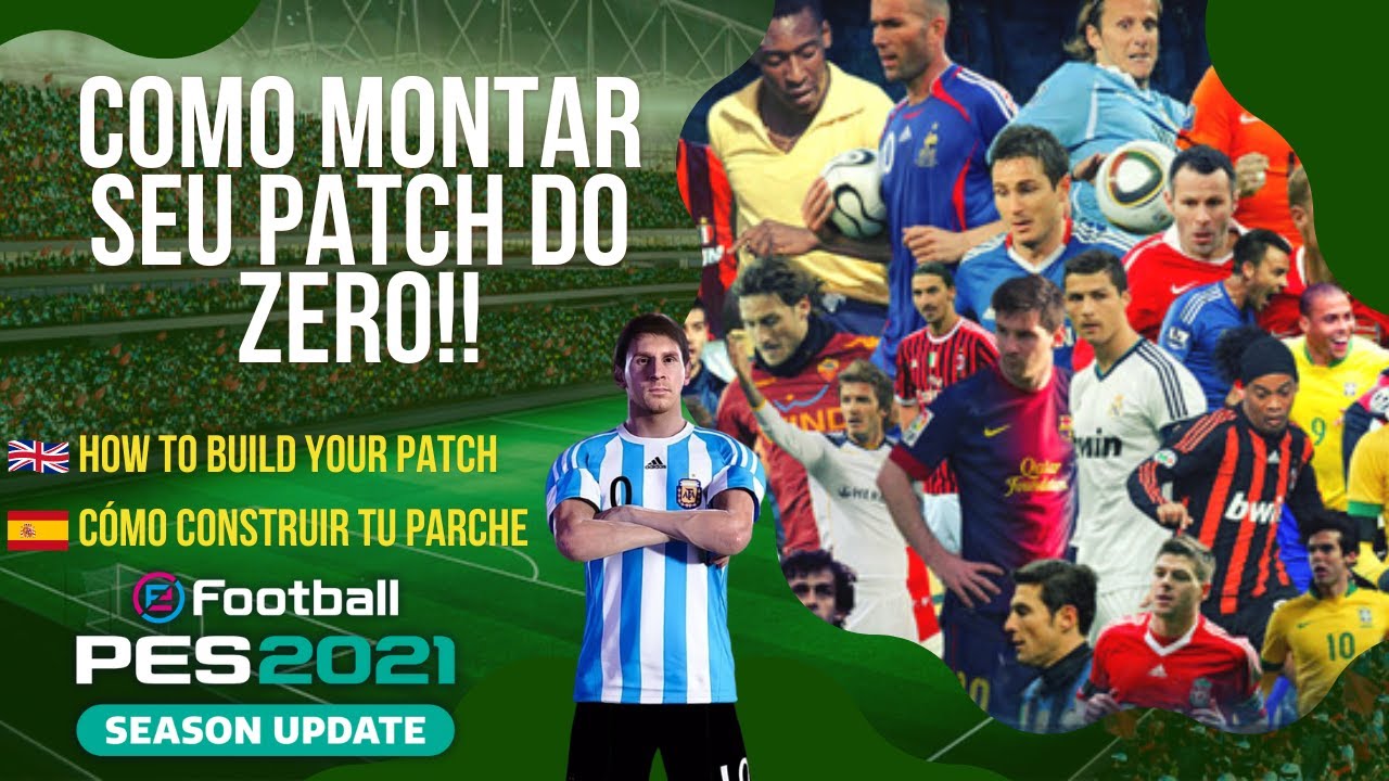 MONTANDO SEU PATCH/OPTION FILE DO ZERO!!!! efootball PES 2021 - Times clássicos - TUTORIAL