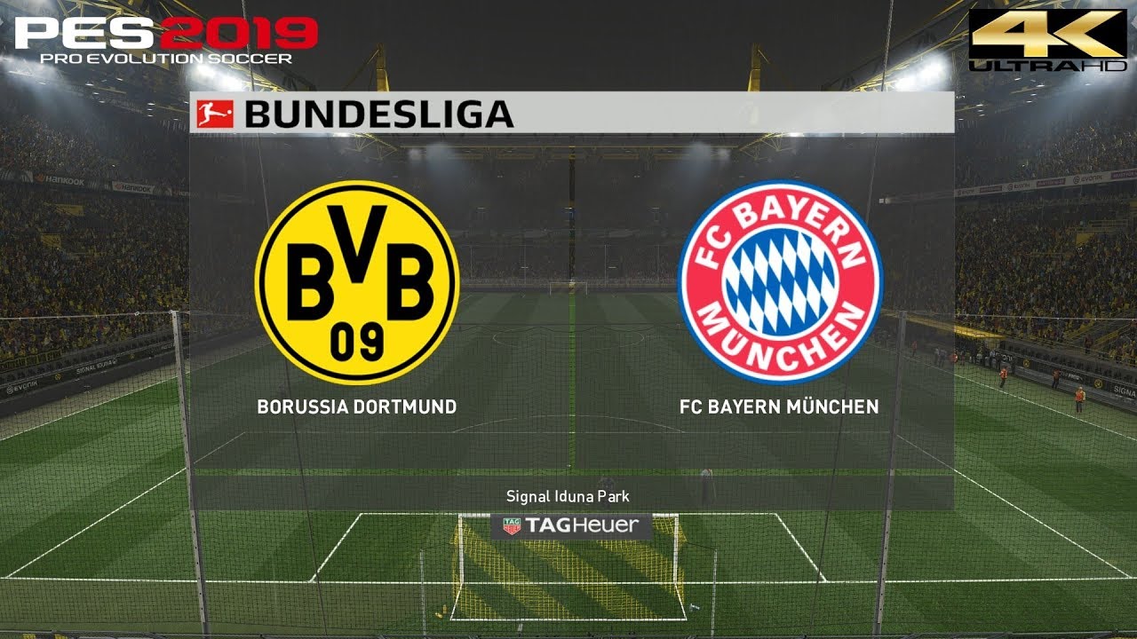 PES 2019 (PC) Borussia Dortmund v Bayern Munich | BUNDESLIGA PREDICTION | 10/11/2018 | 4K 60FPS