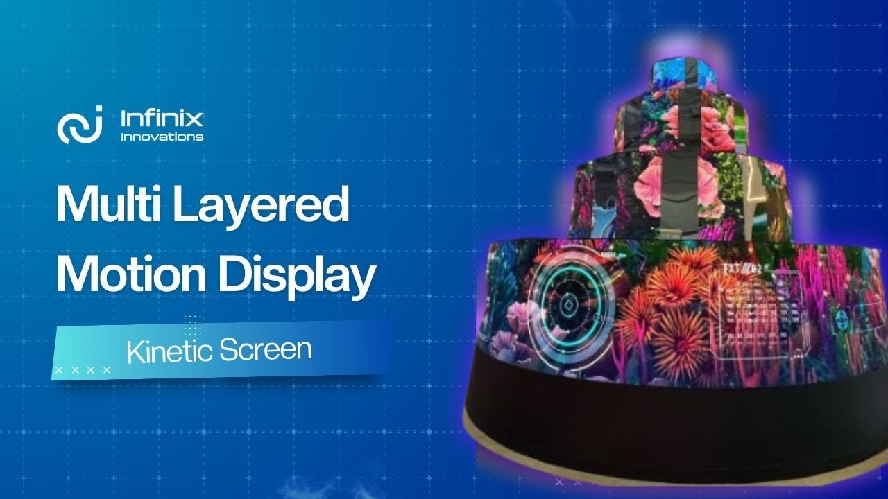 Multi Layered Motion Display | Kinetic LED for events | Infinix Innovations