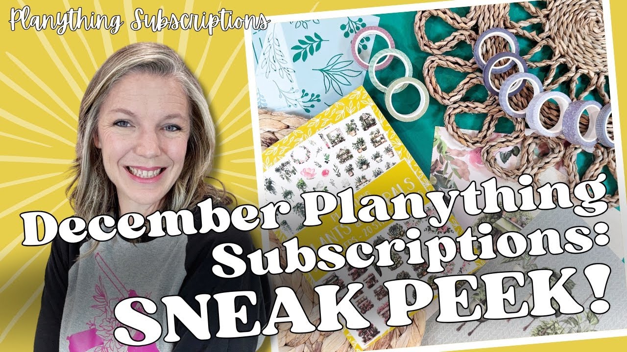 December Planything Subscriptions: SNEAK PEEK! || Planner Stickers & Washi Tape