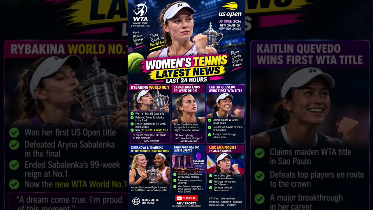 🎾Jovic wins again,Pigato takes the title & Eala prepares for Singapore! Who impressed you most?👇#yt