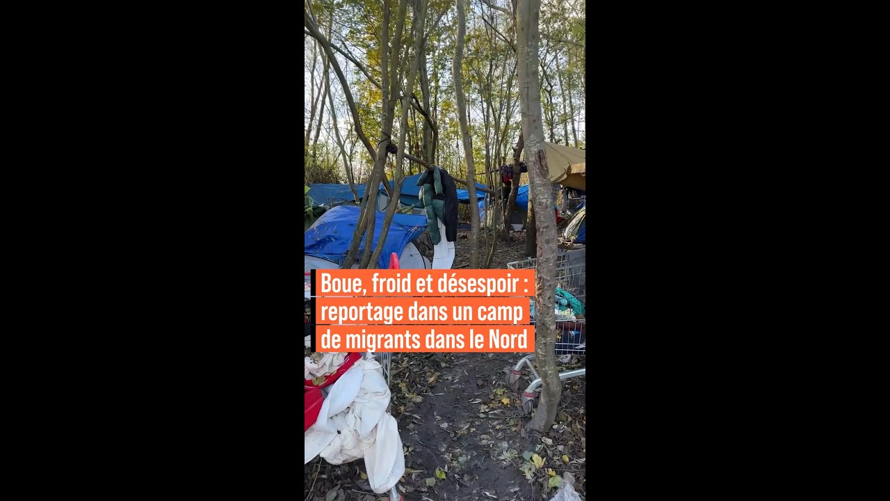 Boue, froid et désespoir : reportage dans un camp de migrants du nord de la France