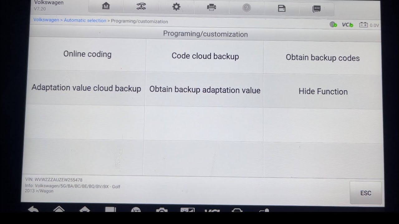 برمجه عقل المحرك والجير بوكس والايرباق اون لاين ECU,TCM,Airbag Online coding via Autel