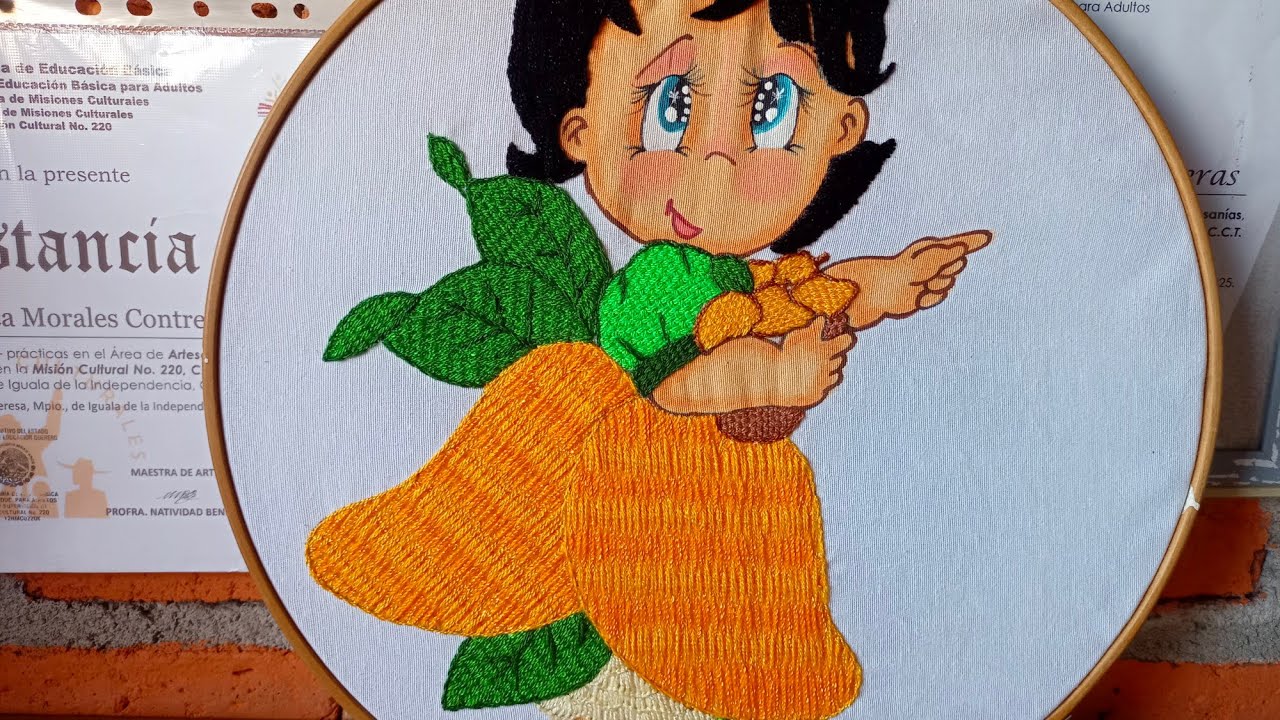Bordado fantasia para mango 🥭 frutas canastos, cualquier diseño 