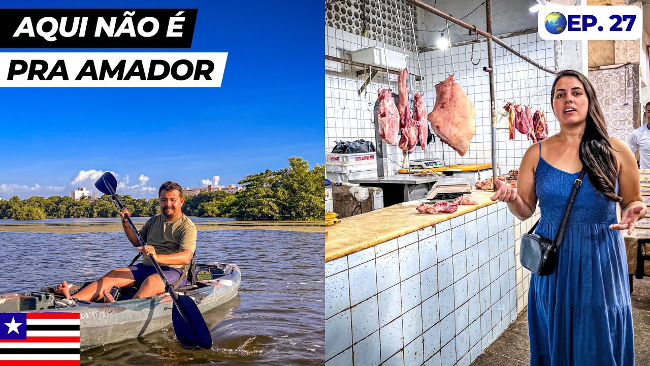 ⚠️ENTRAMOS NA LAGOA DA JANSEN e comemos no MERCADO MUNICIPAL São Luís Maranhão | Por Onde Indo🌎