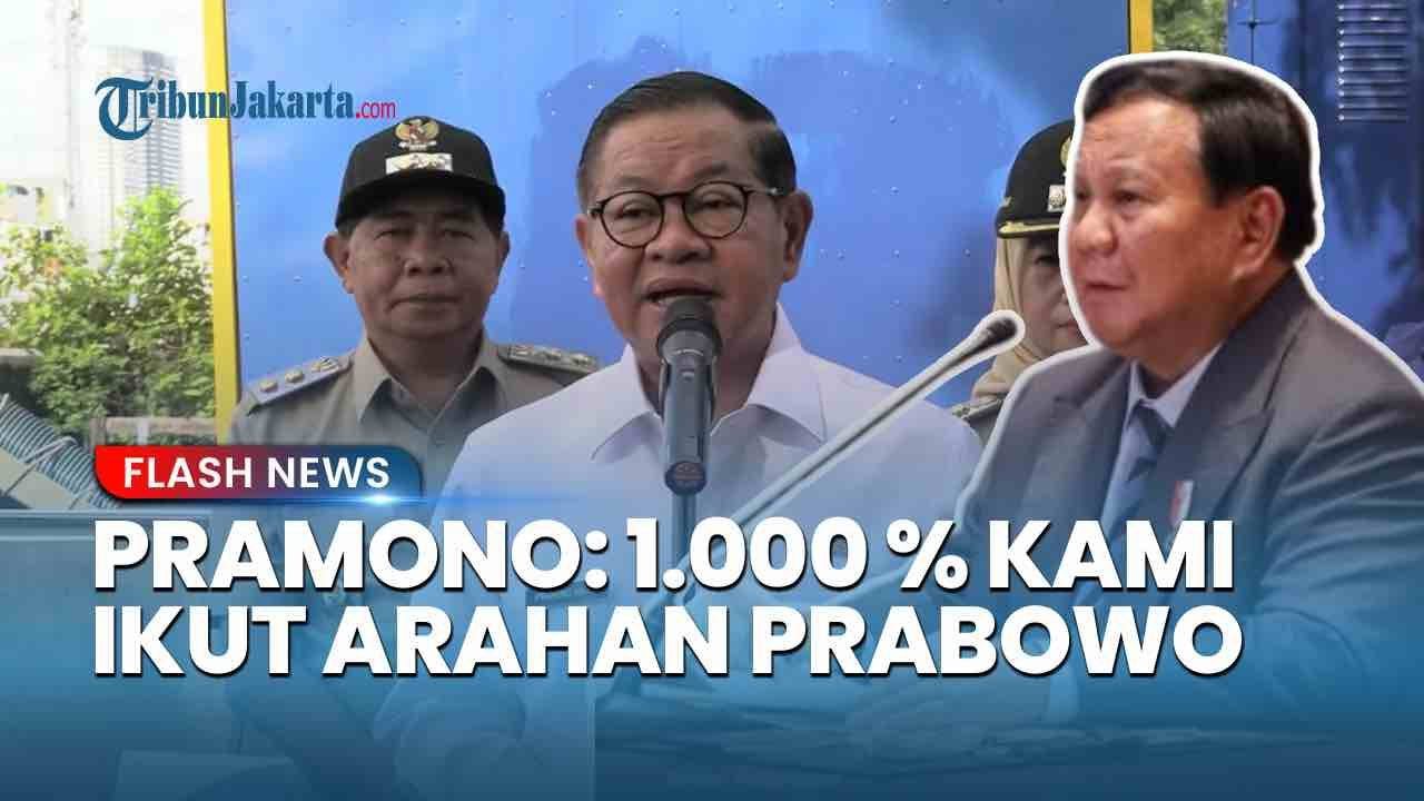Gubernur Pramono 1.000 Persen Dukung Presiden Prabowo, Mau Bersih-bersih Jakarta