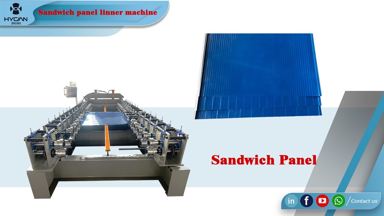 Sandwich panel liner roll forming machine