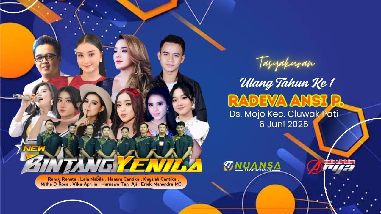 Live Streaming New Bintang Yenila Tasyakuran Ulang Tahun Ke 1 