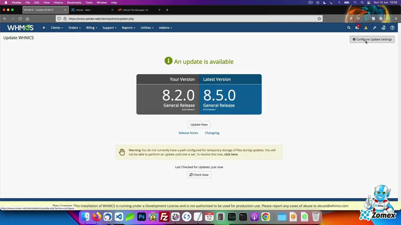Updating WHMCS From Within The Admin Area | WHMCS Tutorial