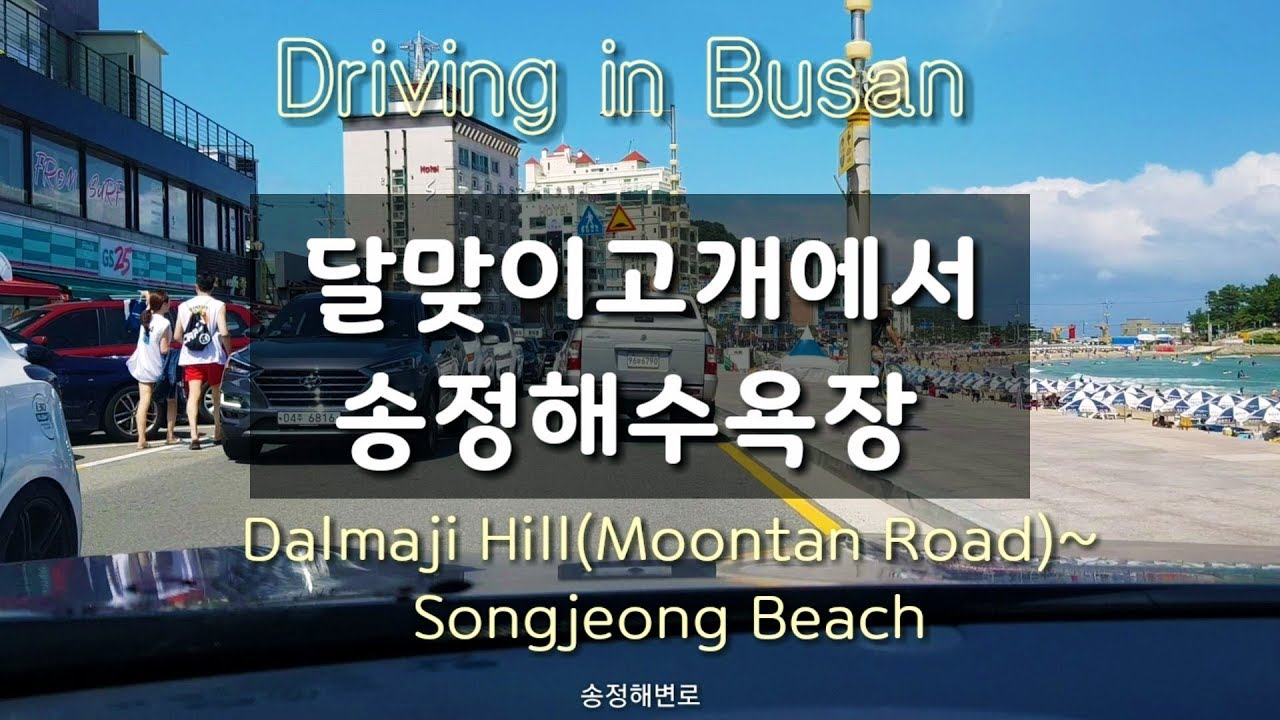 Driving in Busan/Korea/From Busan Dalmaji-gil Road to Songjeong Beach and Gijang/Busan Famous Drive