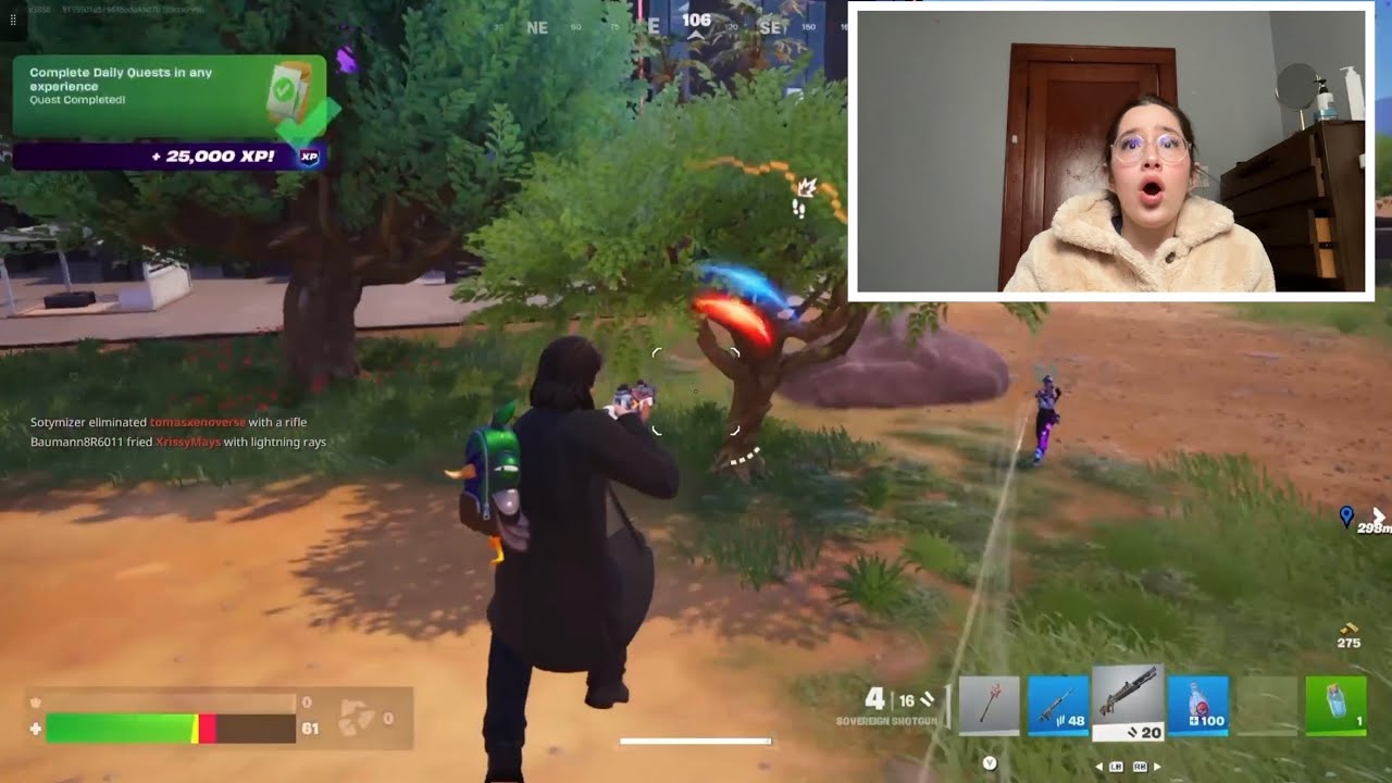 I recorded myself playing Fortnite on my iPad