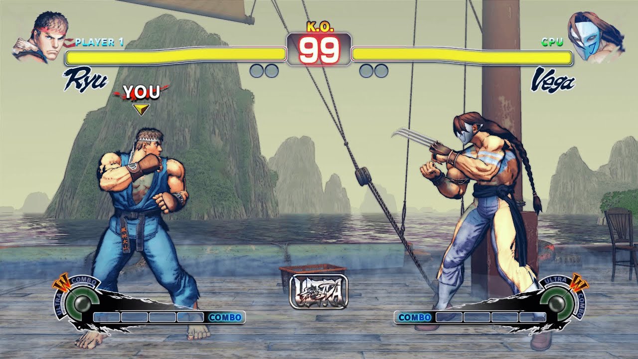 Ryu vs Vega (Hardest) Street Fighter 4.| Epic Battle