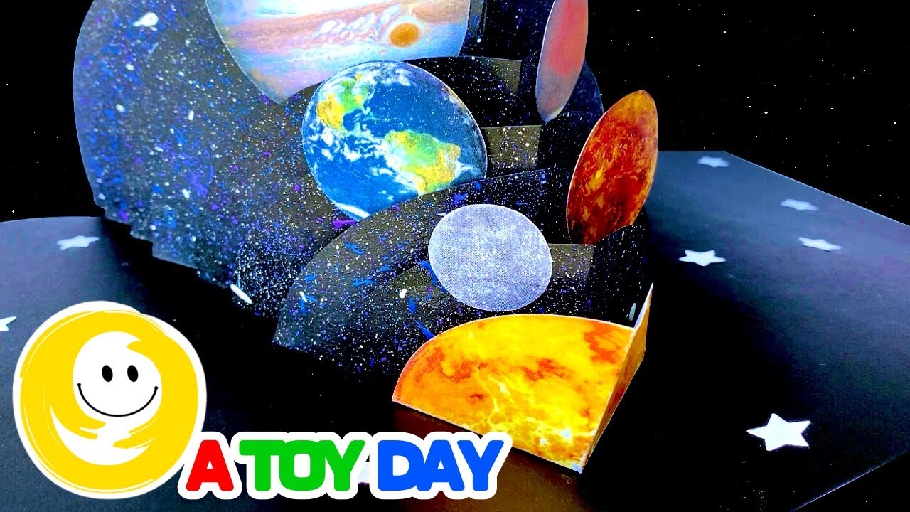 DIY Pop-Up PLANETS card | How to make Pop-Up Planets CARD | Planets Order Craft | 8 Planets for kid