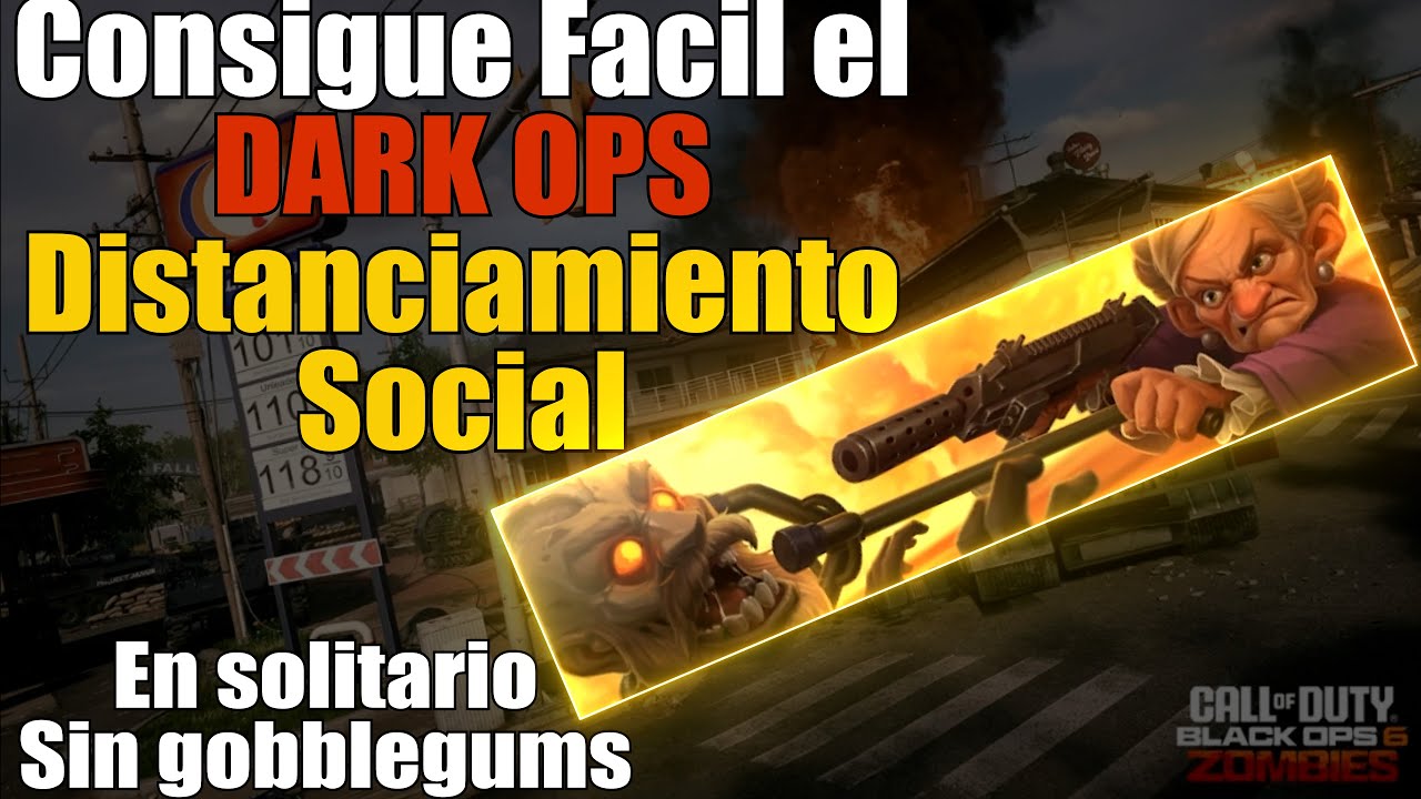 COMO conseguir el Dark Ops DISTANCIAMIENTO SOCIAL | BO6 zombis | Liberty Falls Desafios | #BO6zombis