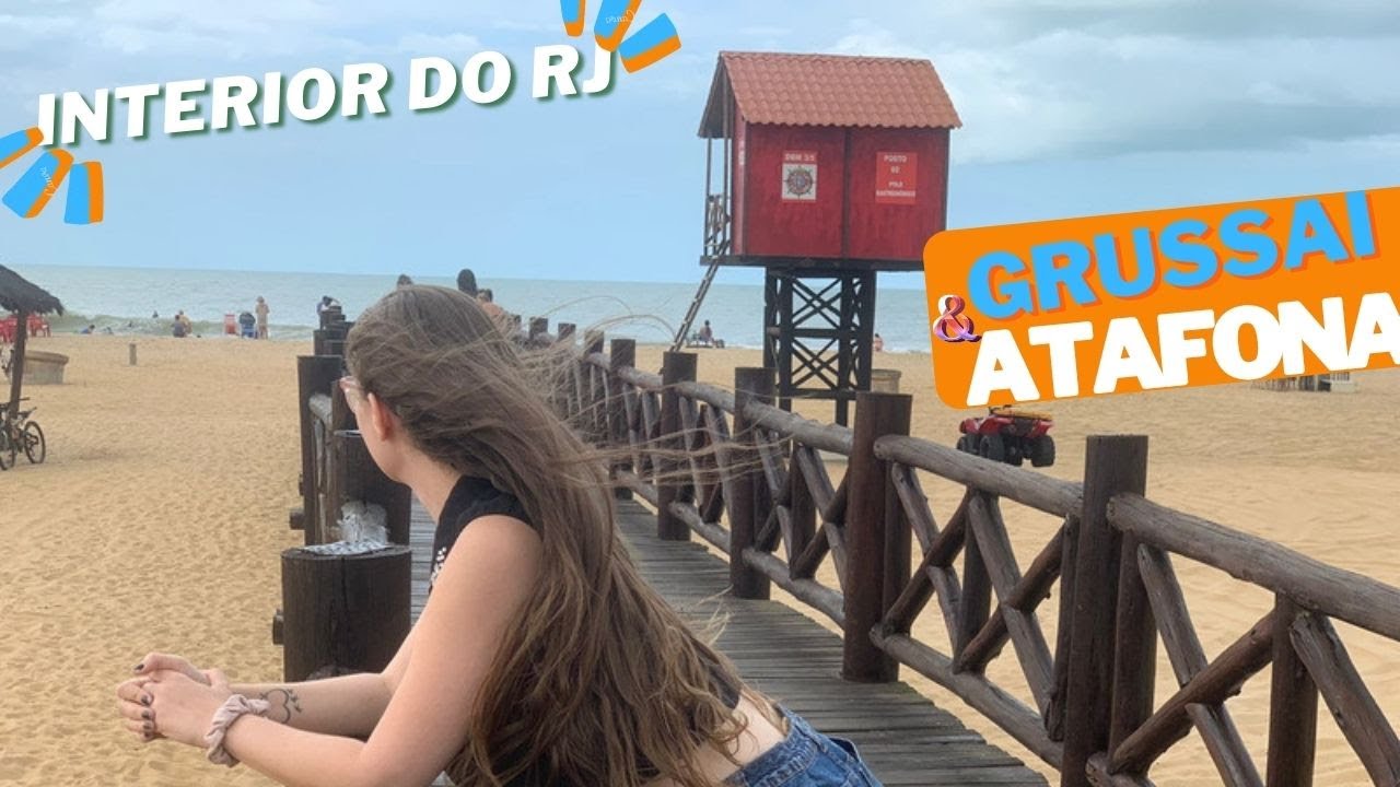 O QUE FAZER NO INTERIOR DO RJ? PRAIA DE GRUSSAÍ & ATAFONA  ⛱,
