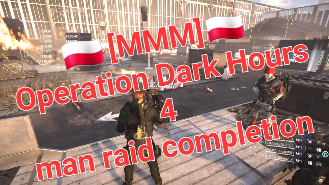 TD2 The Division 2 (PS5) Operation Dark Hours 4 man raid Completion - FULL 🇵🇱 PL 🇵🇱