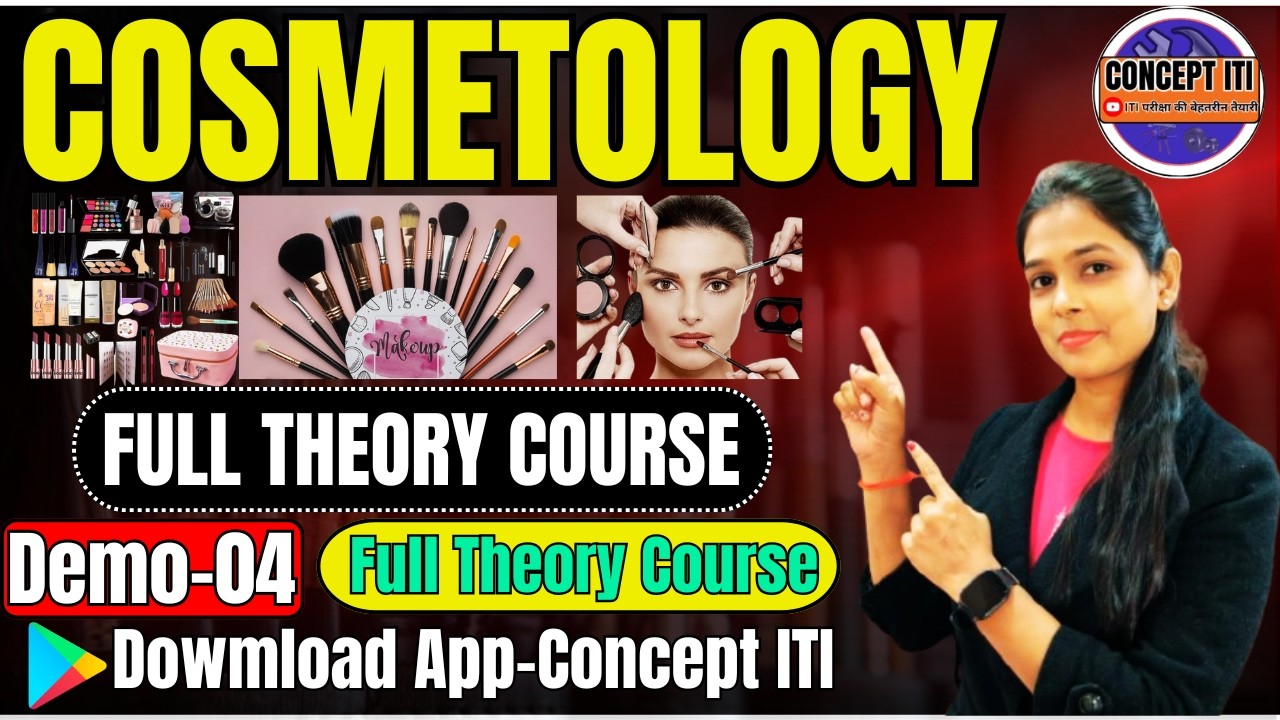 Cosmetology | ITI Basic Cosmetology Question Paper | Cosmetology full Theory classes | Concept ITI