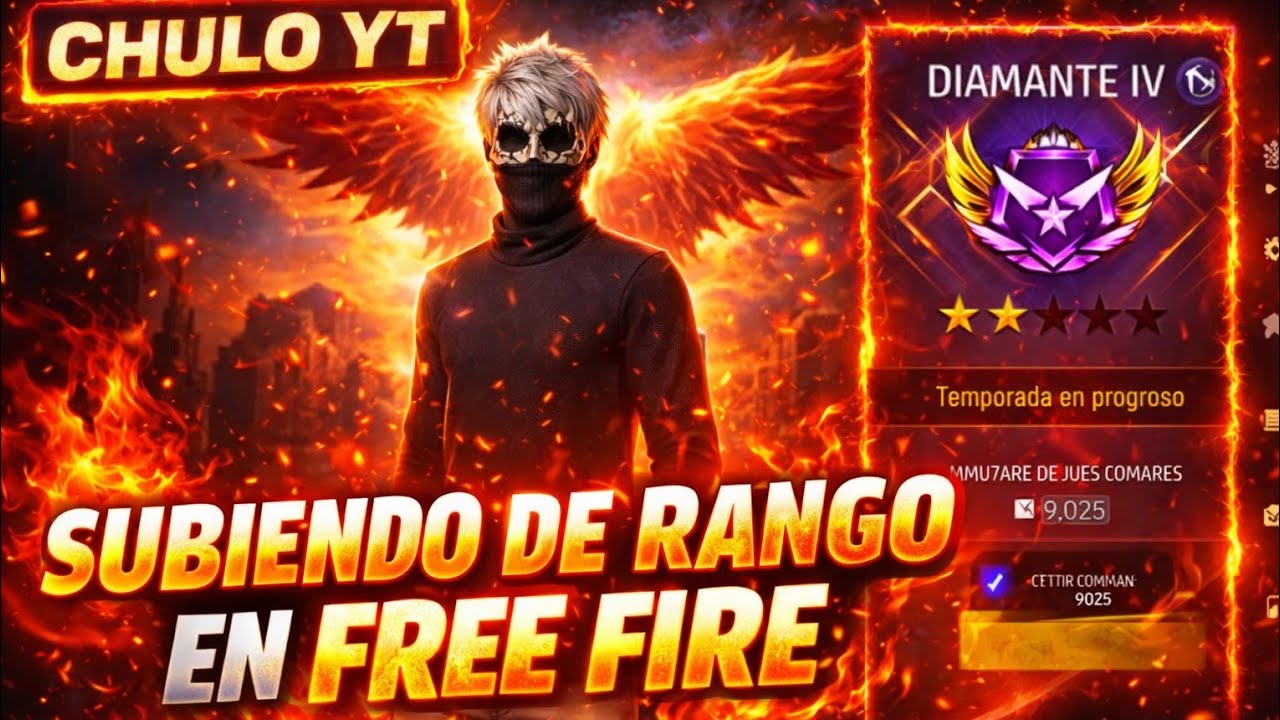 SUBIENDO DE RANGO EN FREE FIRE 😈 