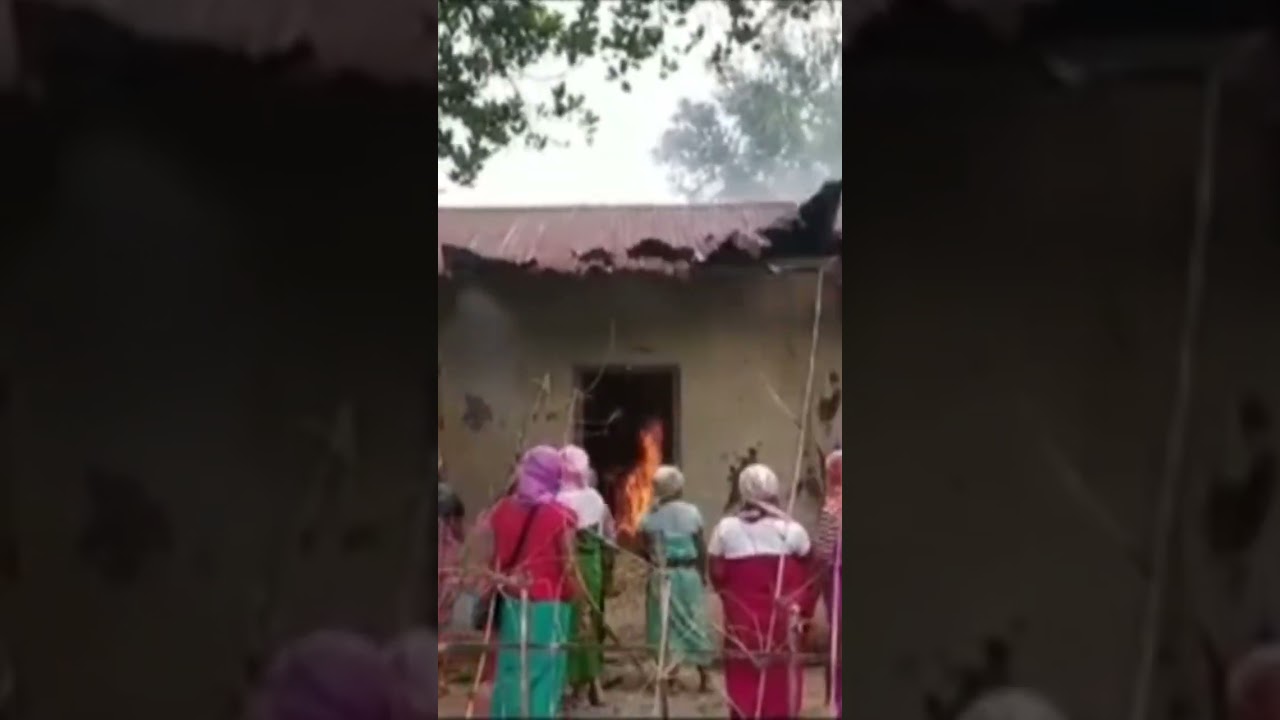 Meitei Mob Burns Down Home of Accused Seen Parading Kuki Women naked