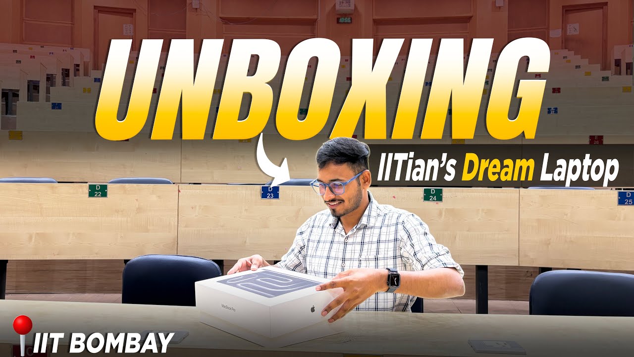 Unboxing IITian's dream laptop in IIT Bombay Classroom🤫