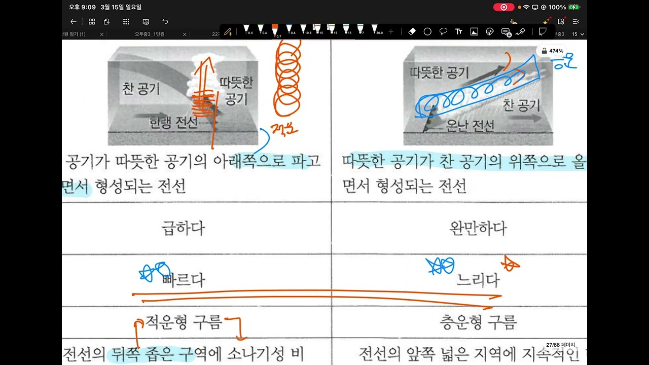 [SJ과학]2교시 중위도저기압 0315 일요일8시고2지구