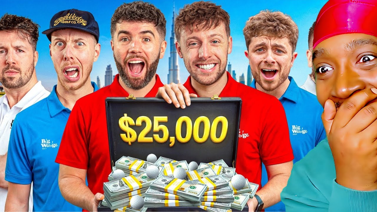 BIG WEDGE $25,000 GOLF MATCH | DUBAI EDITION (AMERICAN REACTS)