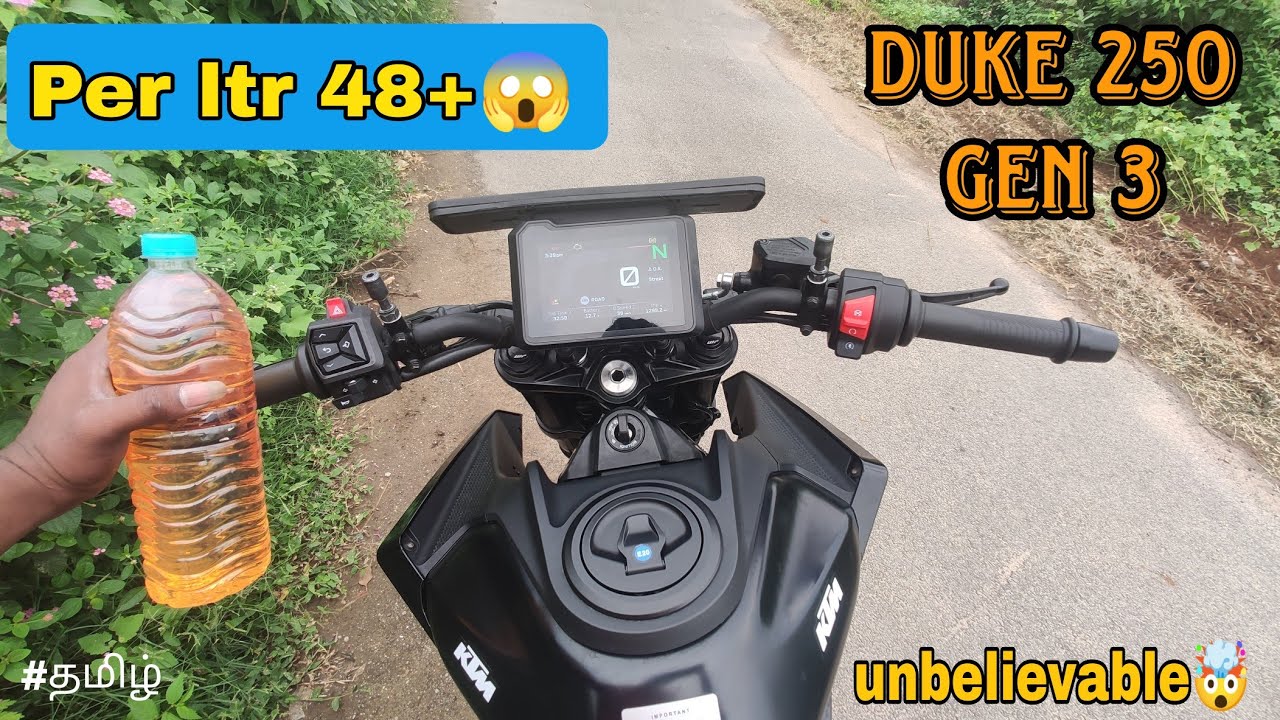 Duke 250 Gen3 Mileage Test – உண்மையா 48+kmpl வருதா? 😱