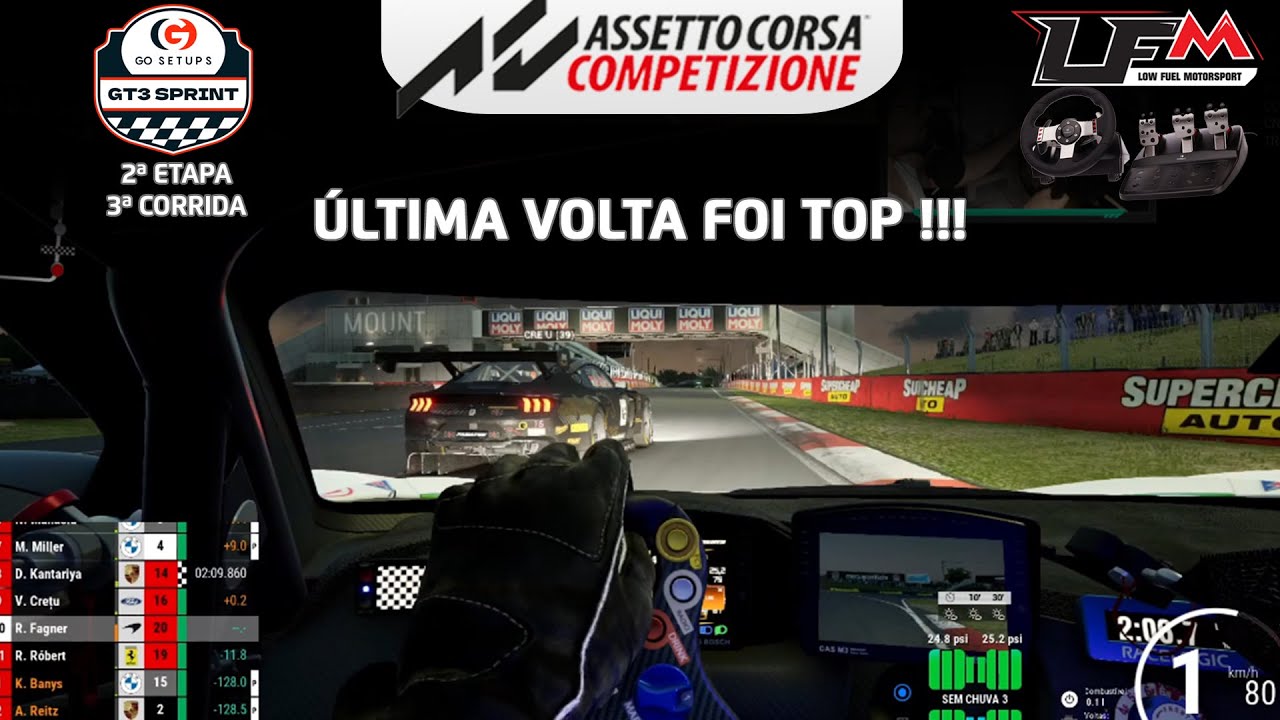 A MELHOR CORRIDA ATÉ AGORA!!! | GT3 Sprint Series 2ª Etapa | Liga LFM
