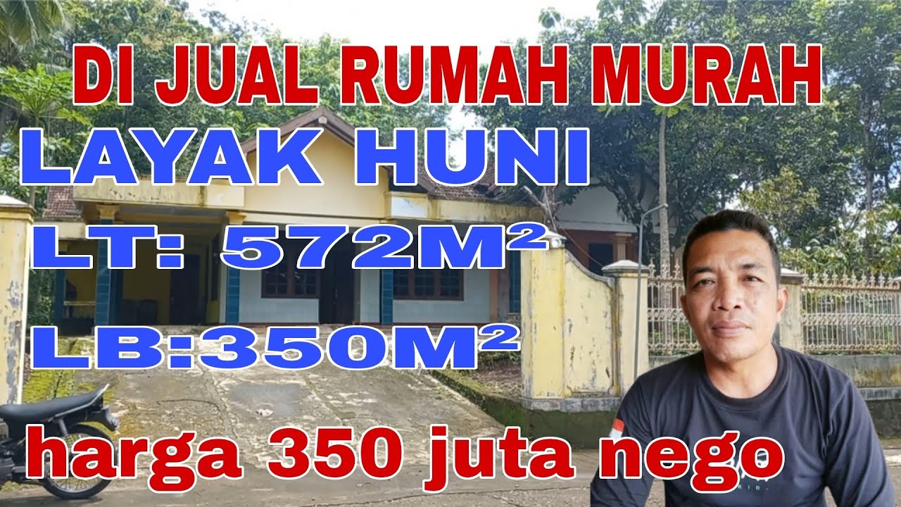 DI JUAL CEPAT RUMAH MURAH LAYAK HUNI LT: 572M² LB: 350M² HARGA 350 JT NEGO@Cah Ngarit Property