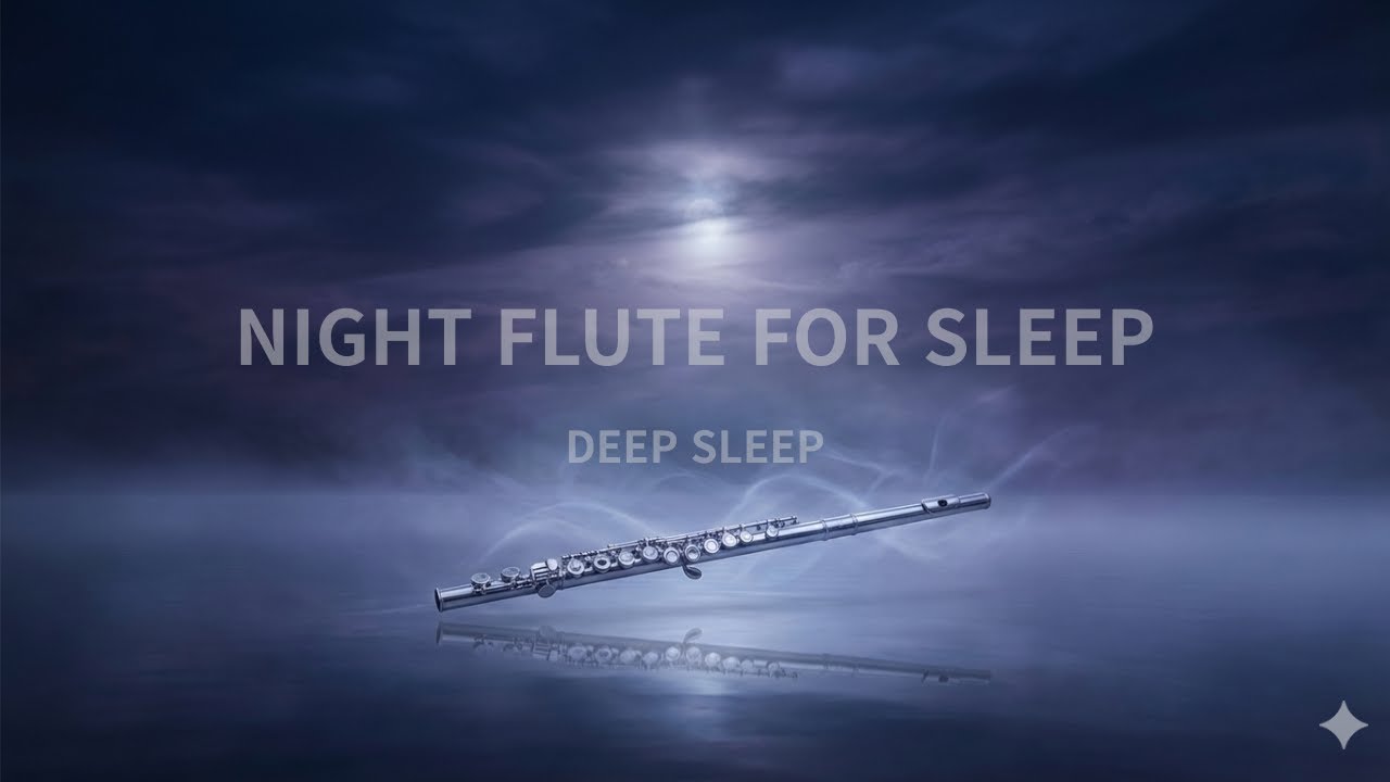 Night Flute for Sleep 🌙 | 27 Min Calm Night Music | Black Screen