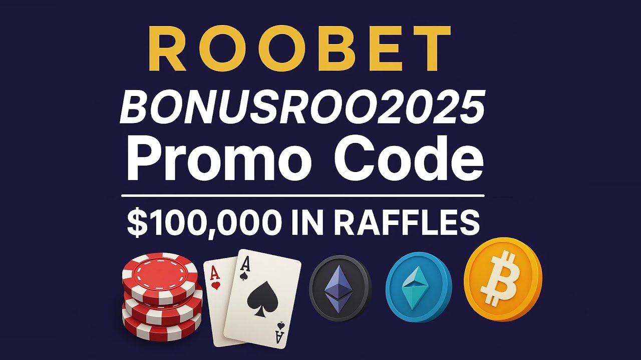 Roobet Promo Code BONUSROO2025 &mdash; Get Free Bonus + $100K Raffles (New Promo Code Review 2025)