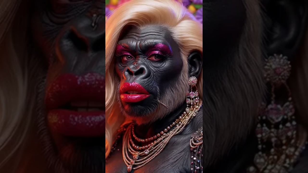Funny Monkey 🐵🤦🏼&zwj;♀️and female monkey wedding #shorts #monkey #funnyshorts #aishorts