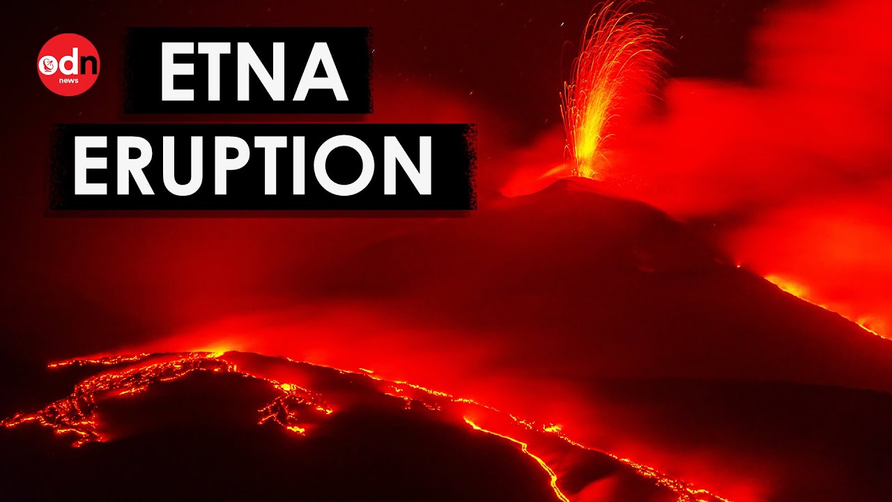 Europe’s Largest Volcano Mount Etna Erupts With Dazzling Lava Display