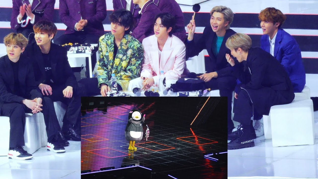 시상자로 나온 펭수를 본 방탄소년단(BTS) Reaction 직캠