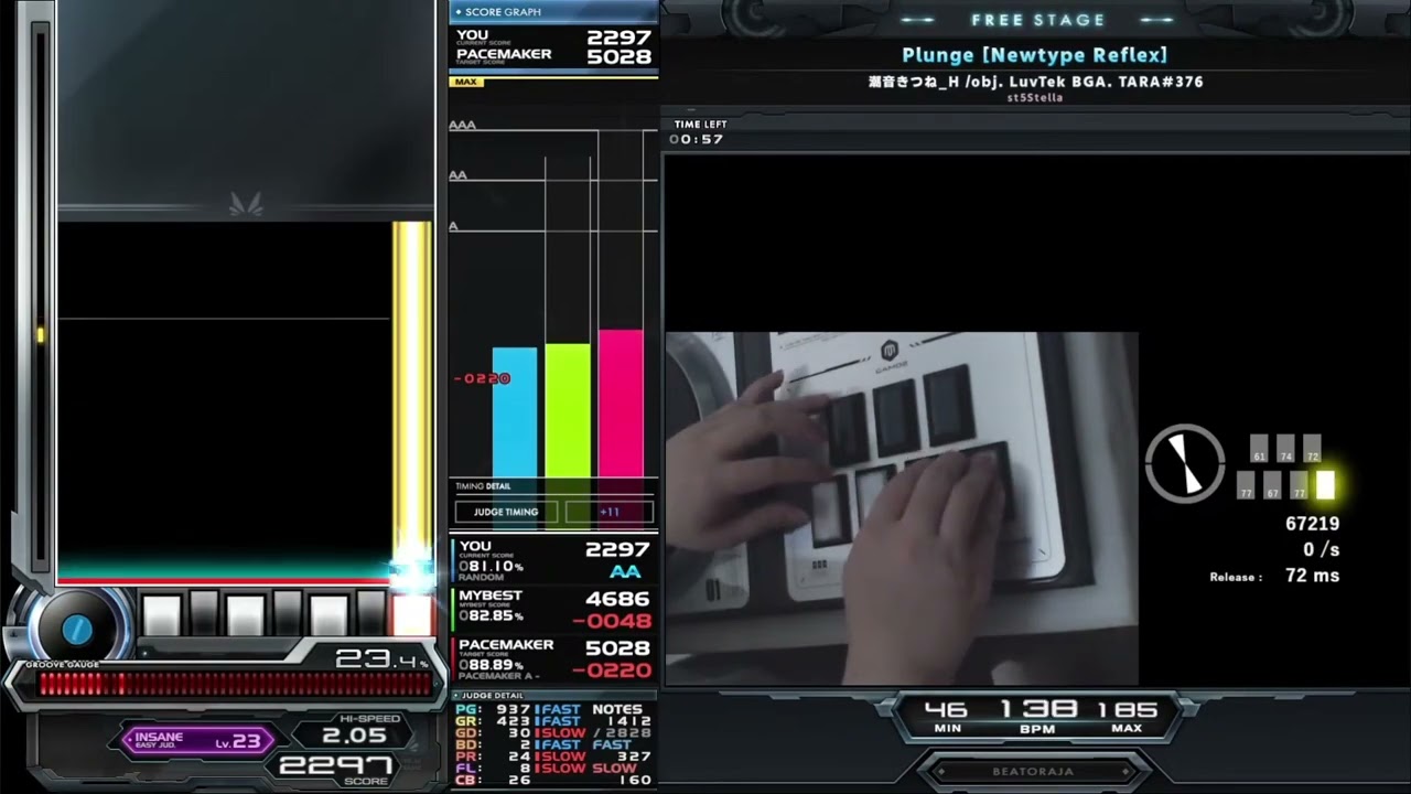st5 Plunge [Newtype Reflex] HARD CLEAR｜発狂BMS