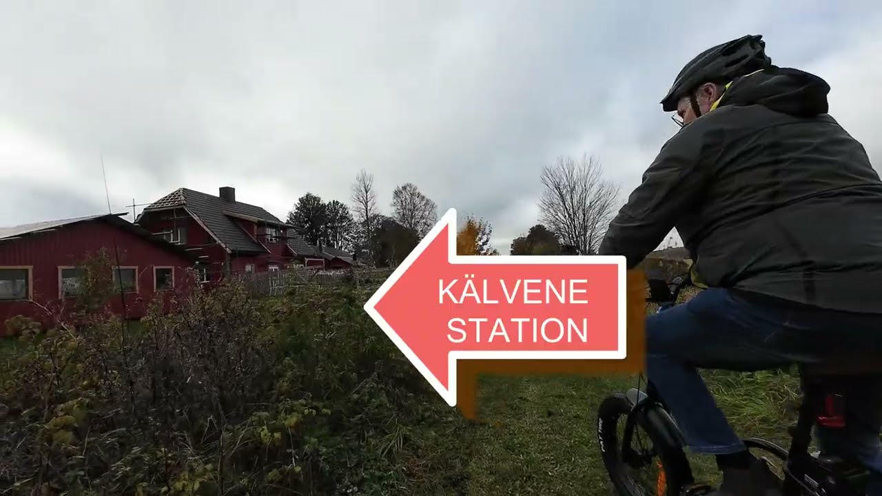 Tidaholms järnväg Med cykel på banvallen - Från Kälvene till Vartofta