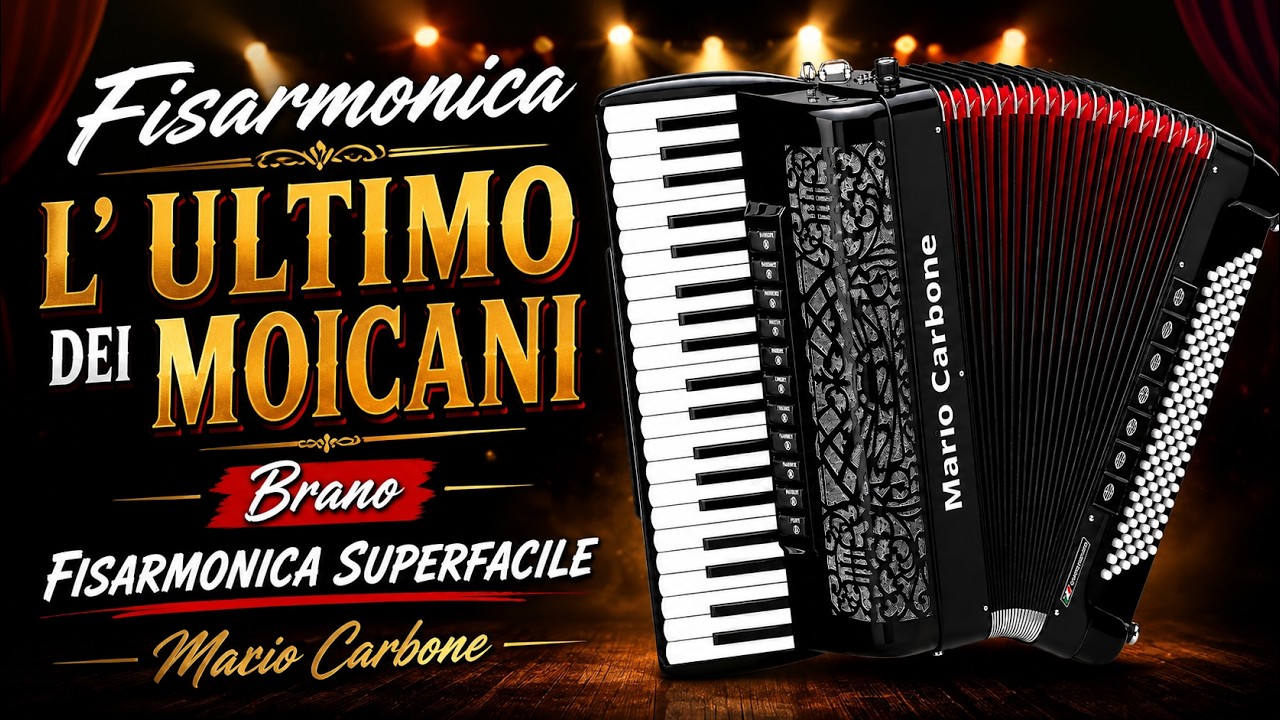 Fisarmonica - L' ULTIMO DEI MOICANI - Brano - Fisarmonica Superfacile -