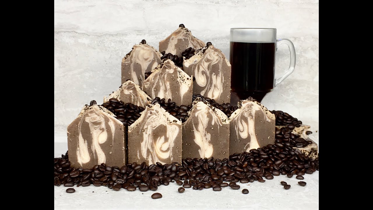 DIY COLD PROCESS GOAT MILK SOAP I COFFEE BAR COLLECTION SOAP #3 CARAMEL CAFE I BABY GOAT JELLY BEAN
