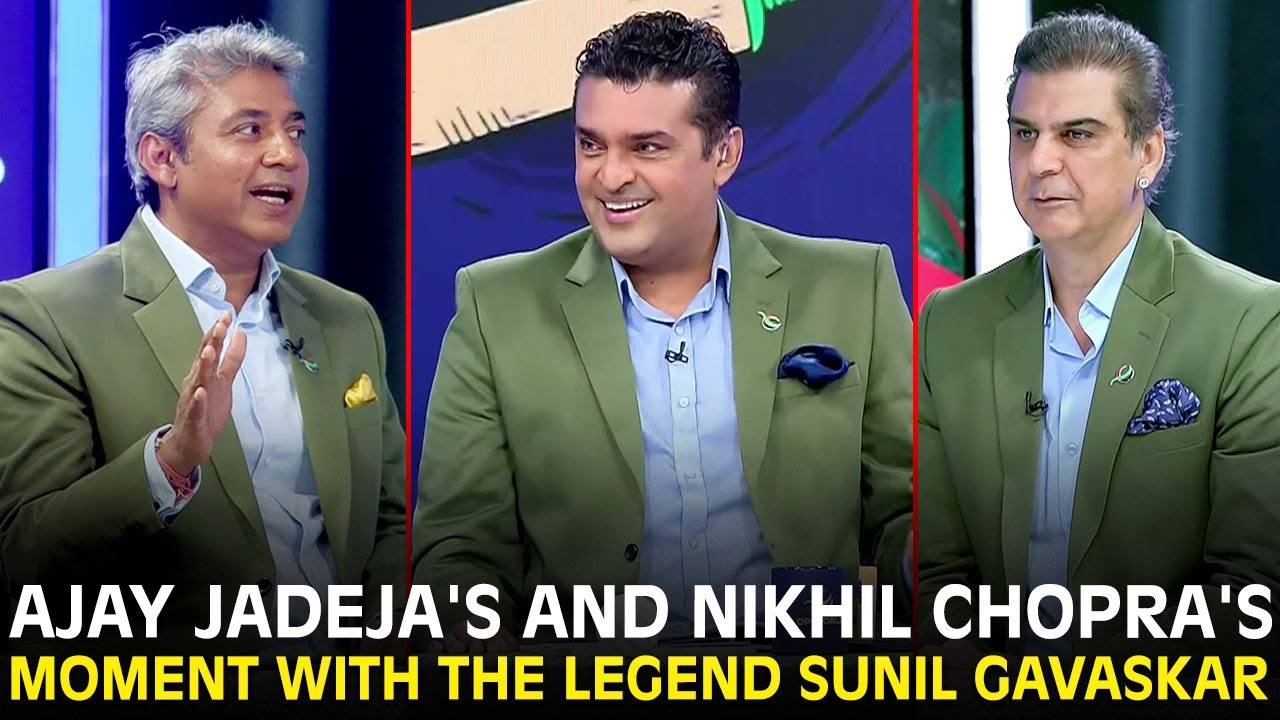Ajay Jadeja's and Nikhil Chopra's Moment with the Legend Sunil Gavaskar | ZA1F