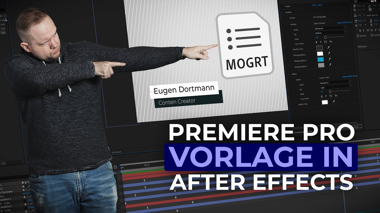 Motion Graphics Template in After Effects für Premiere Pro erstellen | #AfterEffectsTutorial #21