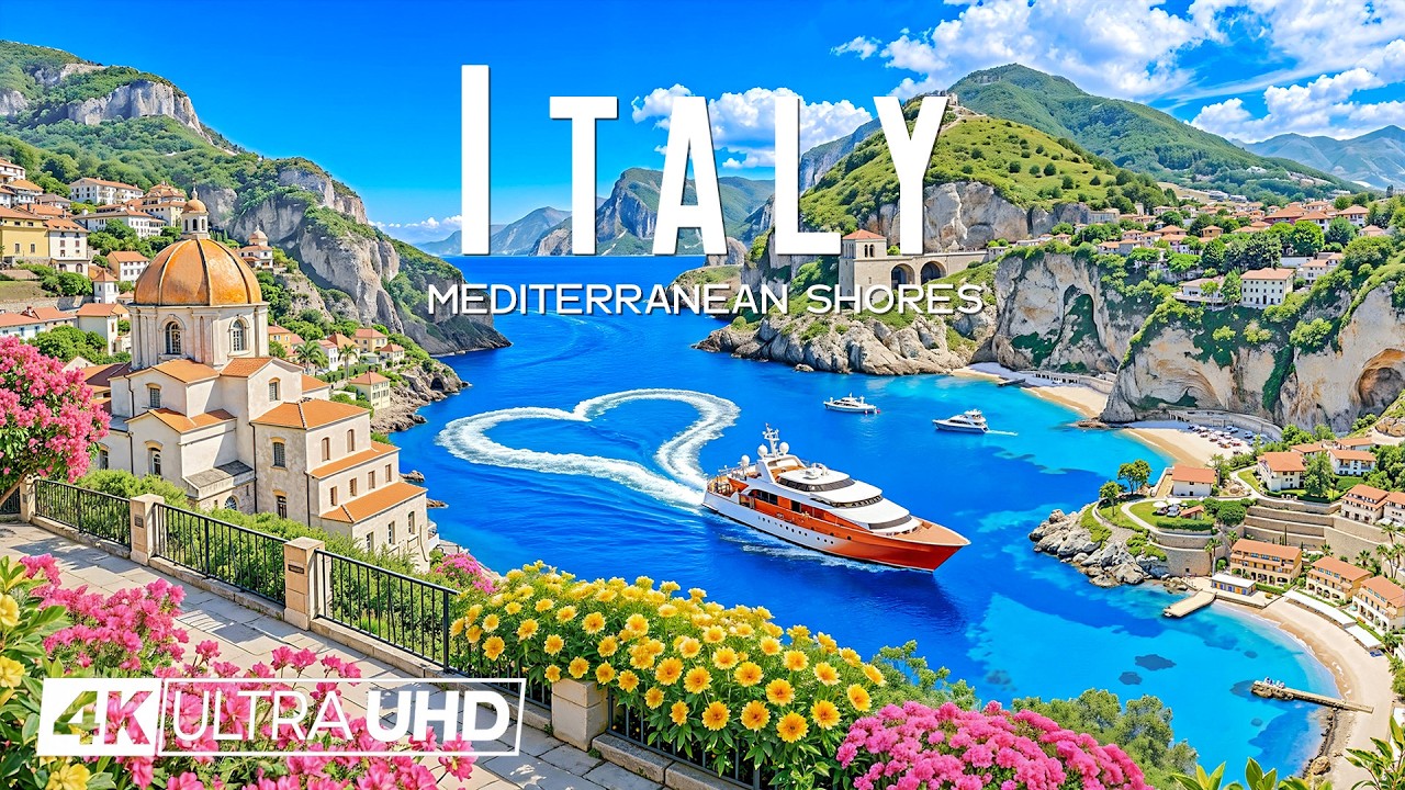 [4K] Italy 2026 🇮🇹 Explore Mediterranean Shores & Coastal Beauty with Deep House Chill