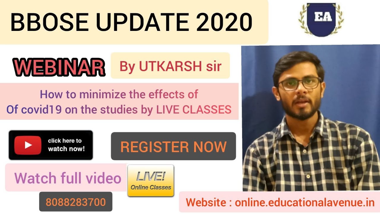 BBOSE UPDATE || WEBINAR DETAILS || REGISTER NOW FOR YOUR BRIGHT FUTURE