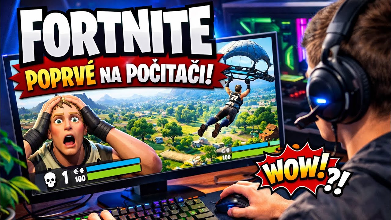 Fortnite poprvé na počítači 