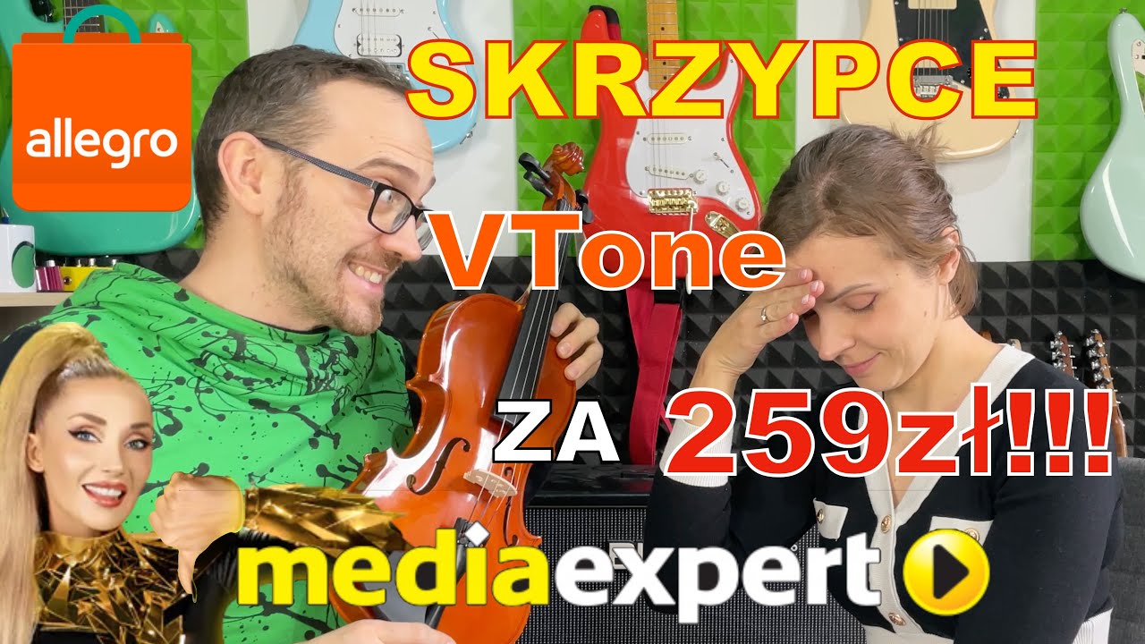 Skrzypce V-Tone V44 Ciemne Drewno z Media Expert i Allegro czy to można nazwać instrumentem?