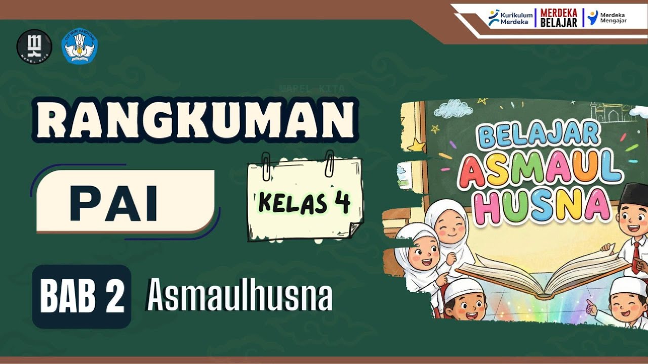 Materi PAI Kelas 4 – Bab 2 Asmaulhusna | RANGKUMAN | MapelKita