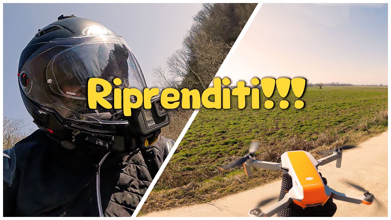 Riprese automatiche dei tuoi tragitti in moto con il drone